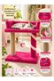 Cat Scratching Post with Plush Texture, Soft 2-Tier Bed and Play Area, Cat Bed and Cat House - 3