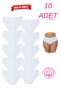 Private Pink 10-Piece Advantage Package 100% Cotton Bato Panties - Heart Patterned Soft Textured Daily Set
