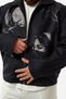 Gothic Printed Design Zippered Velvet Men's Jacket Coc3640 - 3