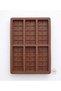 Multi-Purpose 6-Piece Square Patterned Silicone Chocolate, Ice, Cake, and Jelly Mold - Fireproof Non-Stick Oven Compatible - 5