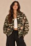 Zipped High Collar Camouflage Sweatshirt (E21-73000) - 3