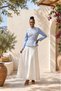 Royal Flowers Embroidered Blouse