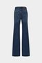 High Waist Wide Leg Snow Wash Wide Leg Seamless Jeans - 3