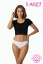 100% Cotton Piece Women's Bikini Panties with Hearts - Premium Cotton Series