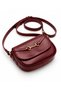 Burgundy Vintage Model Women's Crossbody Bag - 4