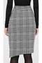 Houndstooth Pattern Wide Fit Skirt - 3