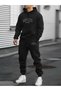 Men's Casual Hoodie & Sweatpants Set'Brooklyn' Printed |   Autumn/Winter Pajama Set