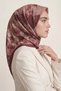 Floral Patterned Royal Scarf Violet - 2