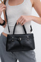 Buckle Detailed Hand and Shoulder Bag Ç6014 - 3