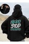 Unisex Kar Masked Ninja Fleece Sweatshirt Cardigan – 3 Thread Thick Fabric, Zippered O Oversized Model