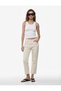 Cotton Pocketed Buttoned Flared Crop Jean Trousers - Kick Flare Jeans