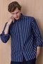 Esrum Navy Blue 100% Cotton Shirt