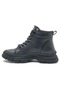 Fade Memory Rubber Non-Slip Sole Unisex Women's Boots BLACK - 3