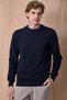 Breviks Navy Blue 100% Cotton Crew Neck Sweater - 3
