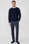 Frier Navy Blue Crew Neck Sweater - 3