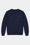 BREKKA CREW NECK MEN'S SWEATER - DARK BLUE
