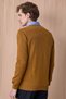 Fusa Mustard 100% Cotton Crew Neck Sweater - 7