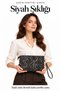 Nora Women's Portfolio Handbag - Patterned Clutch Bag with Wrist Strap - 3