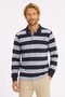 Liberta Gray - Navy Blue 100% Cotton Polo Sweatshirt