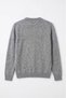 Fanne Gray Cotton Crew Neck Sweater - 5