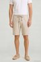 Parham Beige 100% Linen Bermuda Shorts