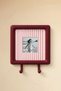 Decorative Photo Framed Key Hanger – Wall Mounted Key Hanger, Entryway Organizer 17X17 cm