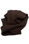 Brown 100% Merino Wool Oversized Plain Knit Long and Wide Unisex Thick Scarf Shawl - 3