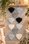 Baby 100% Cotton Double Layer Black White Striped and Plain Scarf Baby Bib - Drool Bib Set 10 Pieces