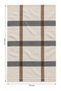 Cream Plaid Patterned Wool Shoulder Shawl |   Soft Textured Winter Shawl - 6