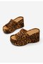 Papuci cu platformă Wilya leopard - 4