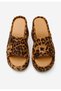 Papuci cu platformă Wilya leopard - 6