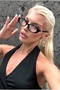 New Season High Quality Black Frame Blue Light Protected Women's Glasses - 3