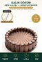 Thick Cast Cake Mold Beaded Edge Copper 25.5 cm Diameter Non-Stick Bundt Pastry Mold with Whisk as a Gift
