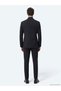Black Plain Modern Fit Wool Blend Suit - 5