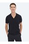 Black Regular Fit Short Casual Shirt