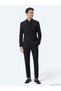 Black Plain Modern Fit Wool Blend Suit - 4