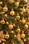 Christmas Pine Tree Ornament 24Pcs 3cm Gold Color Christmas Ball Set Christmas Balls - 8