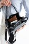 Black Scarf Detailed Three-Compartment Adjustable Strap Women's Hand and Shoulder Bag - 3