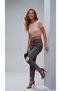 Women's Gray Snow Smoke Ripped Detailed Mom Fit Jeans - 5