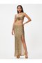X Sibil Çetinkaya - Sequined Long Skirt with Slit Detail