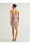 X Sibil Çetinkaya - Mini Strapless Crochet Dress with Heart Collar - 4