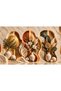 Luxurious Gold Marble Patterned 3D Floral Vase Decorative Wall Painting – Modern Living Room and Office Decoration - 2