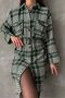 Plaid Dress - Emerald Plaid |   Vmf1118 - Emerald Plaid