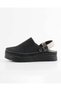 Women's Sabo Slippers with Back Strap, Daily Comfortable Use, Non-Slip Sole, Closed Toe, Black - 6