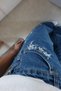 Jean with Bead and Stone Prints on the Sides - 3