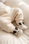 Ecru Color Soft Socks Knitwear Booties Baby Booties First Step, Non-Slip Sole Slippers - 2
