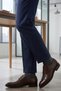 3-Piece Smoked Men's Business Bamboo Seamless Reinforced Thin Summer Socks - Premium - 5