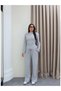 Padded Waist Tie-Up Tracksuit Set