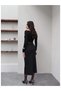 Belted Slit Pencil Skirt - 4