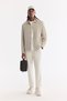 Men's Light Gray Classic Collar Water Repellent Windproof Lightweight Seasonal Comfort Fit Coat A61Y6053 - 7